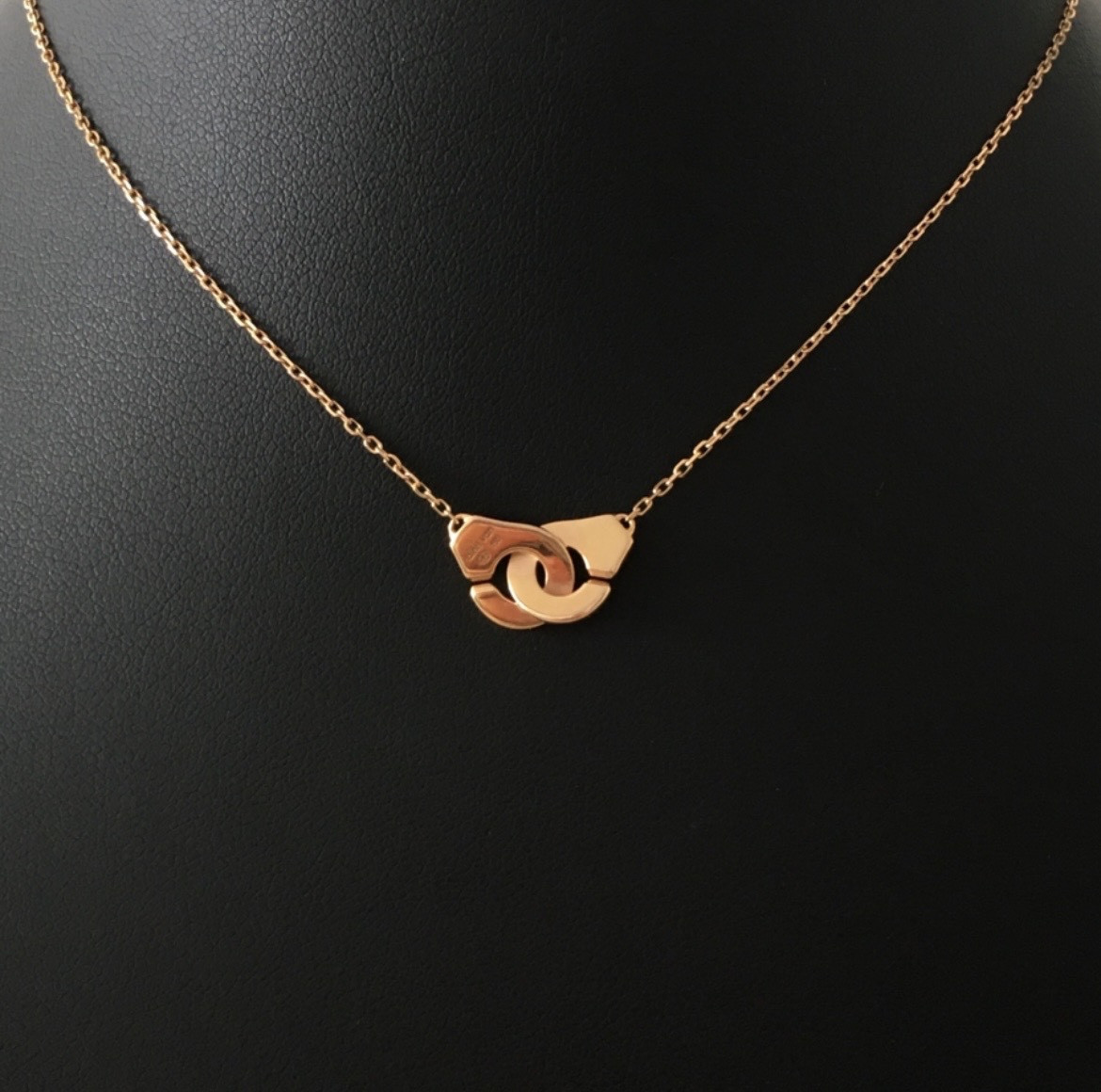 Collier DINH VAN "Menottes" XS en or rose 18K 
