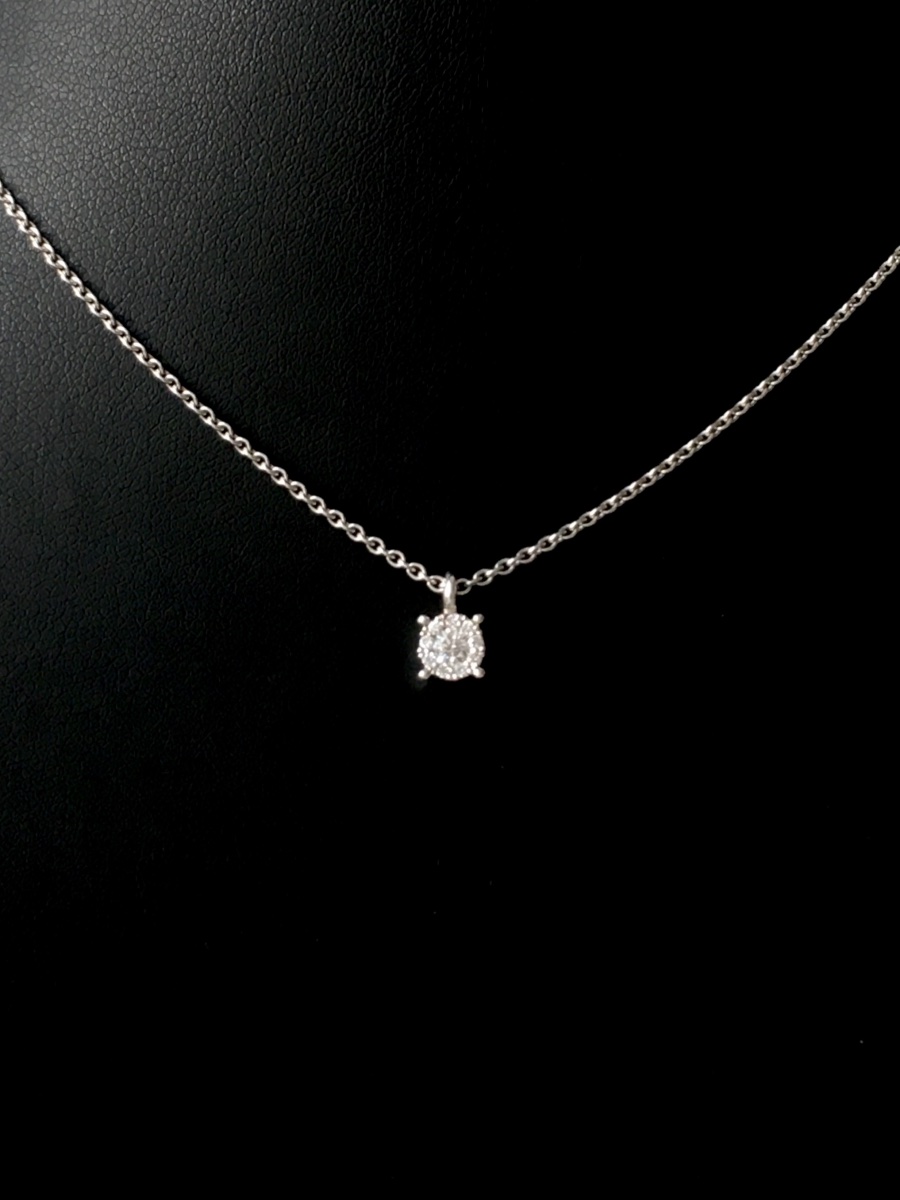 Necklace In 18k White Gold And Diamonds-photo-1