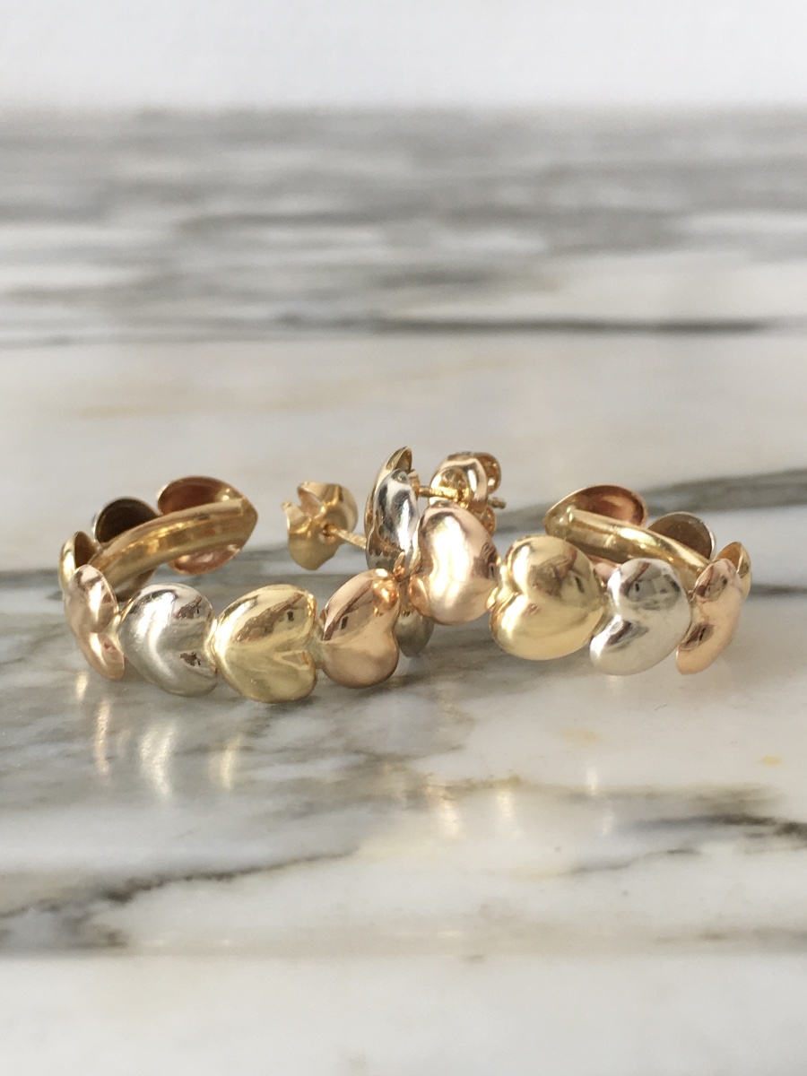 Boucles d'oreille coeur Le-Gi en or 18K-photo-2