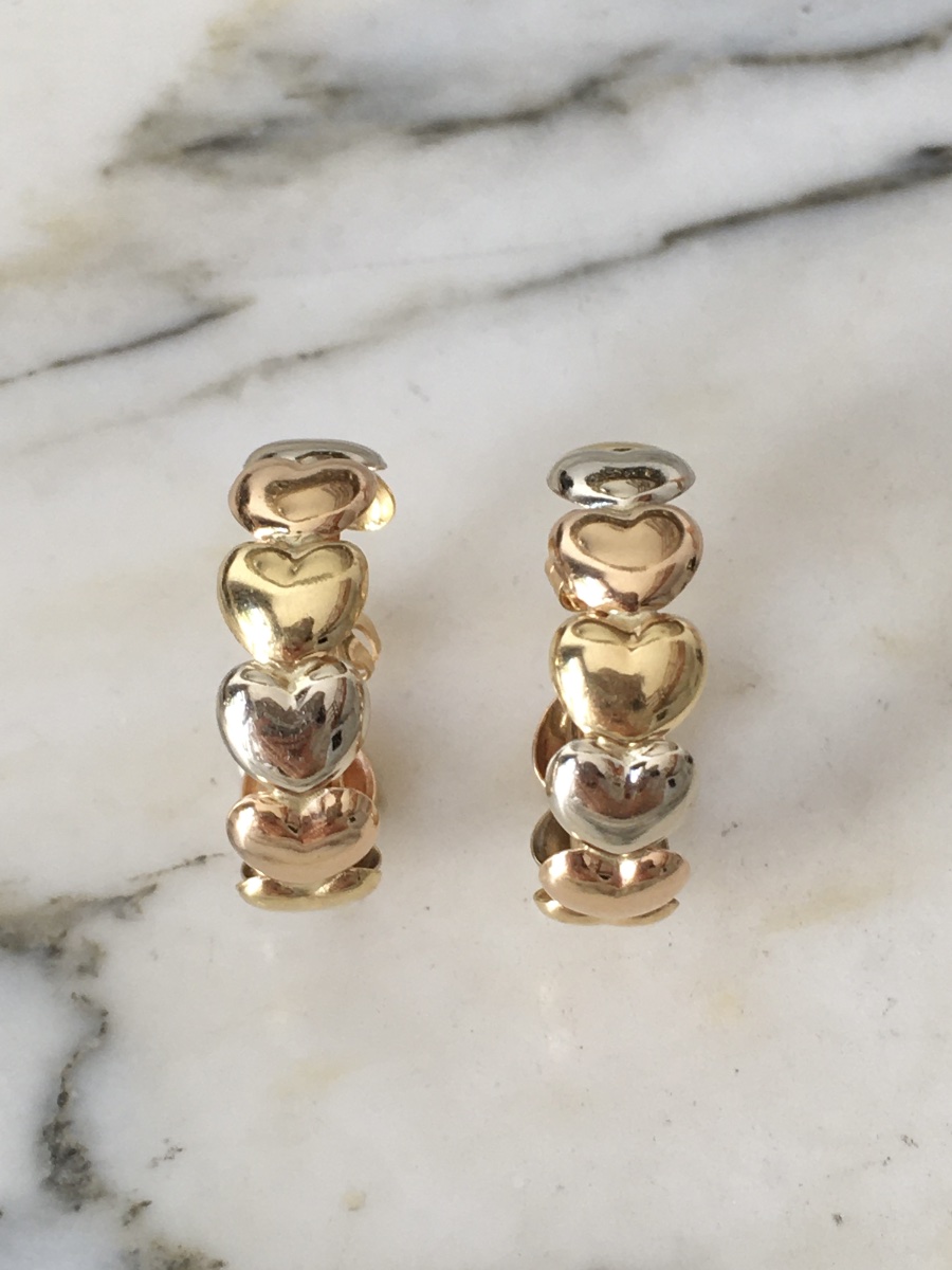 Boucles d'oreille coeur Le-Gi en or 18K-photo-1
