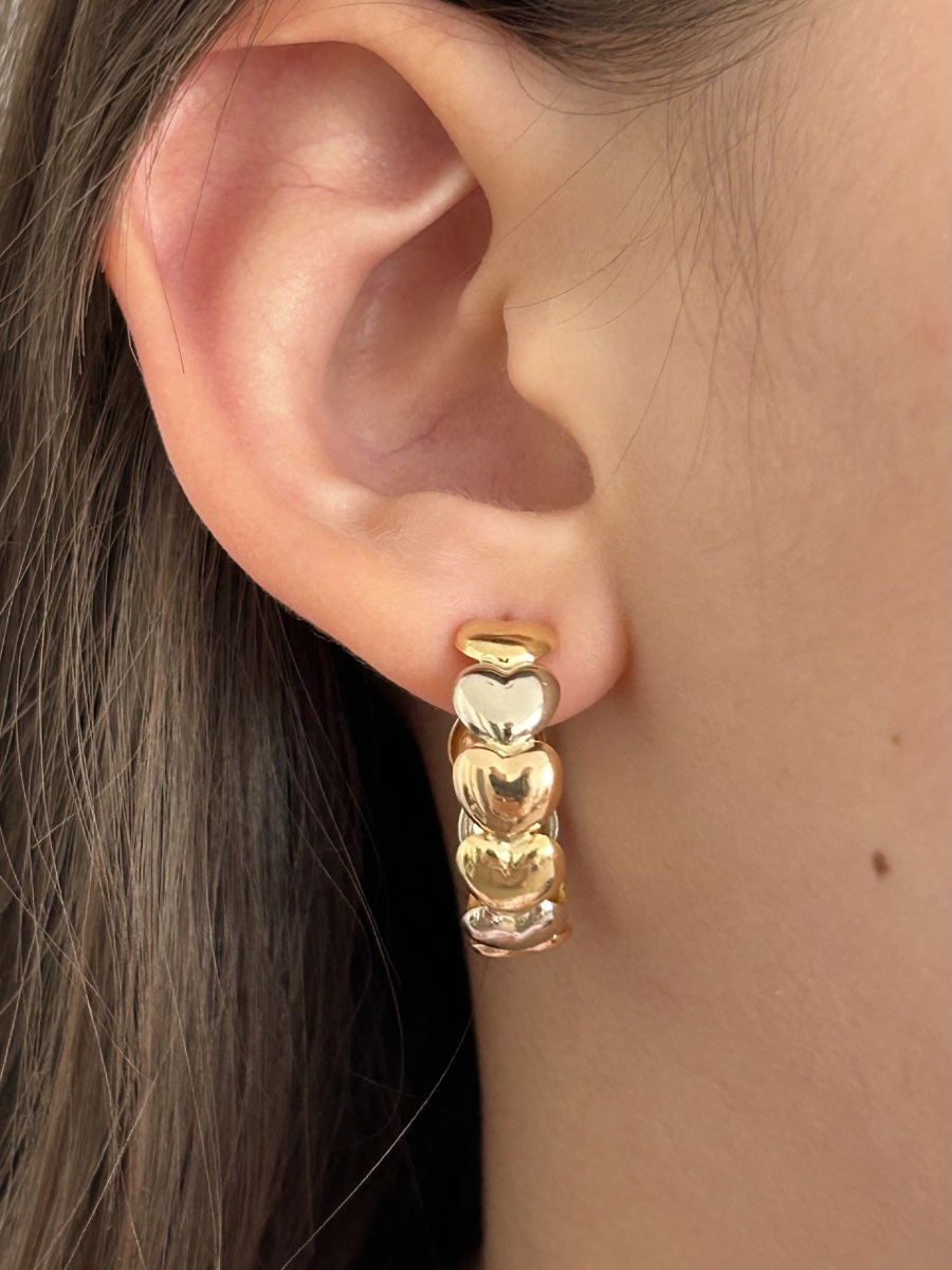 Boucles d'oreille coeur Le-Gi en or 18K-photo-8