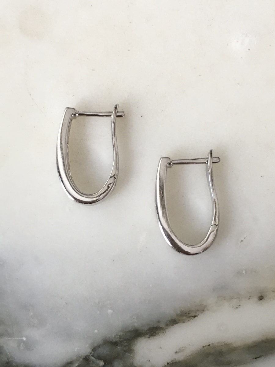 18k White Gold Earrings With Diamonds -photo-2