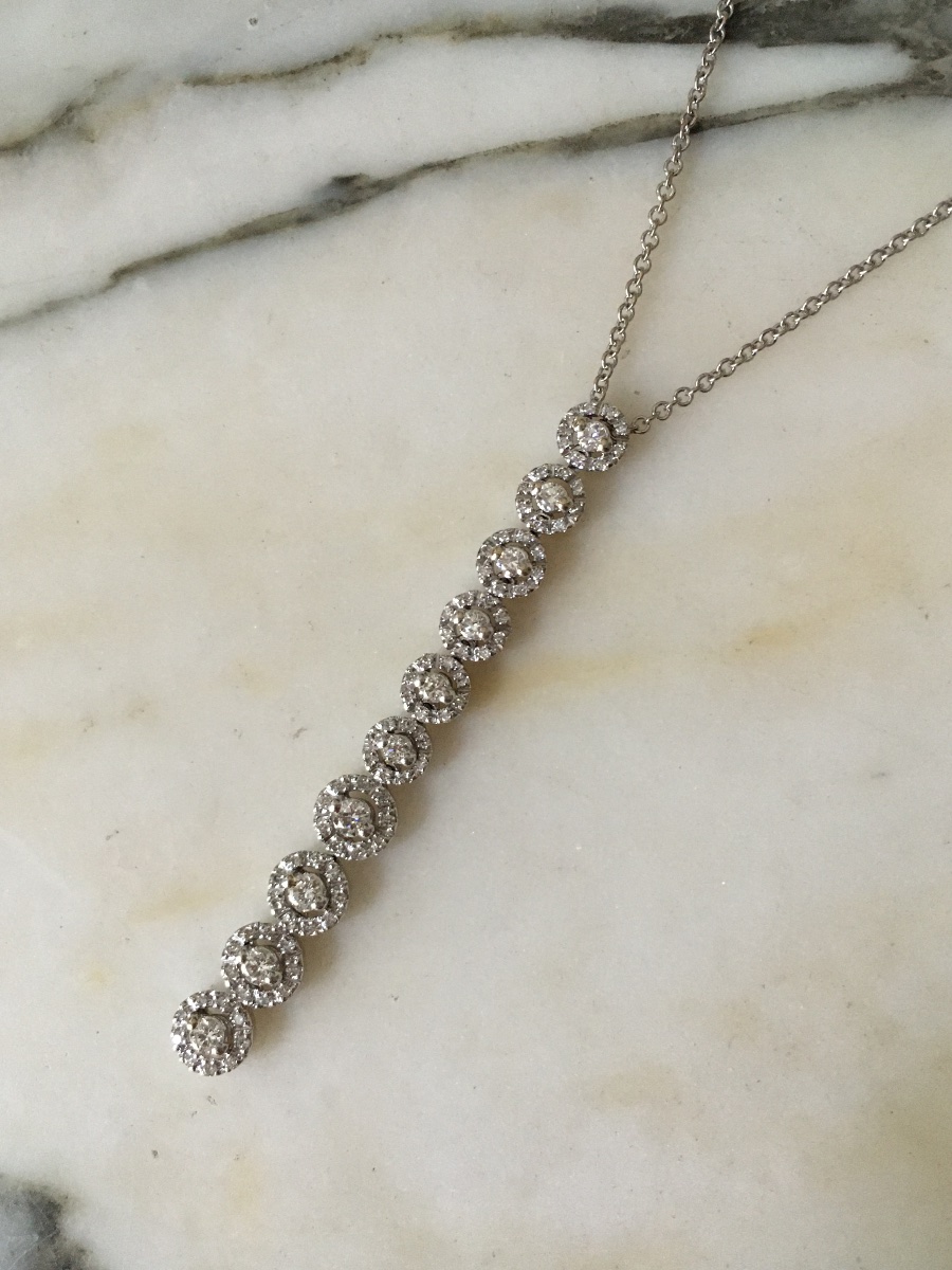 LEO PIZZO Collier en or blanc 18K et diamants -photo-1