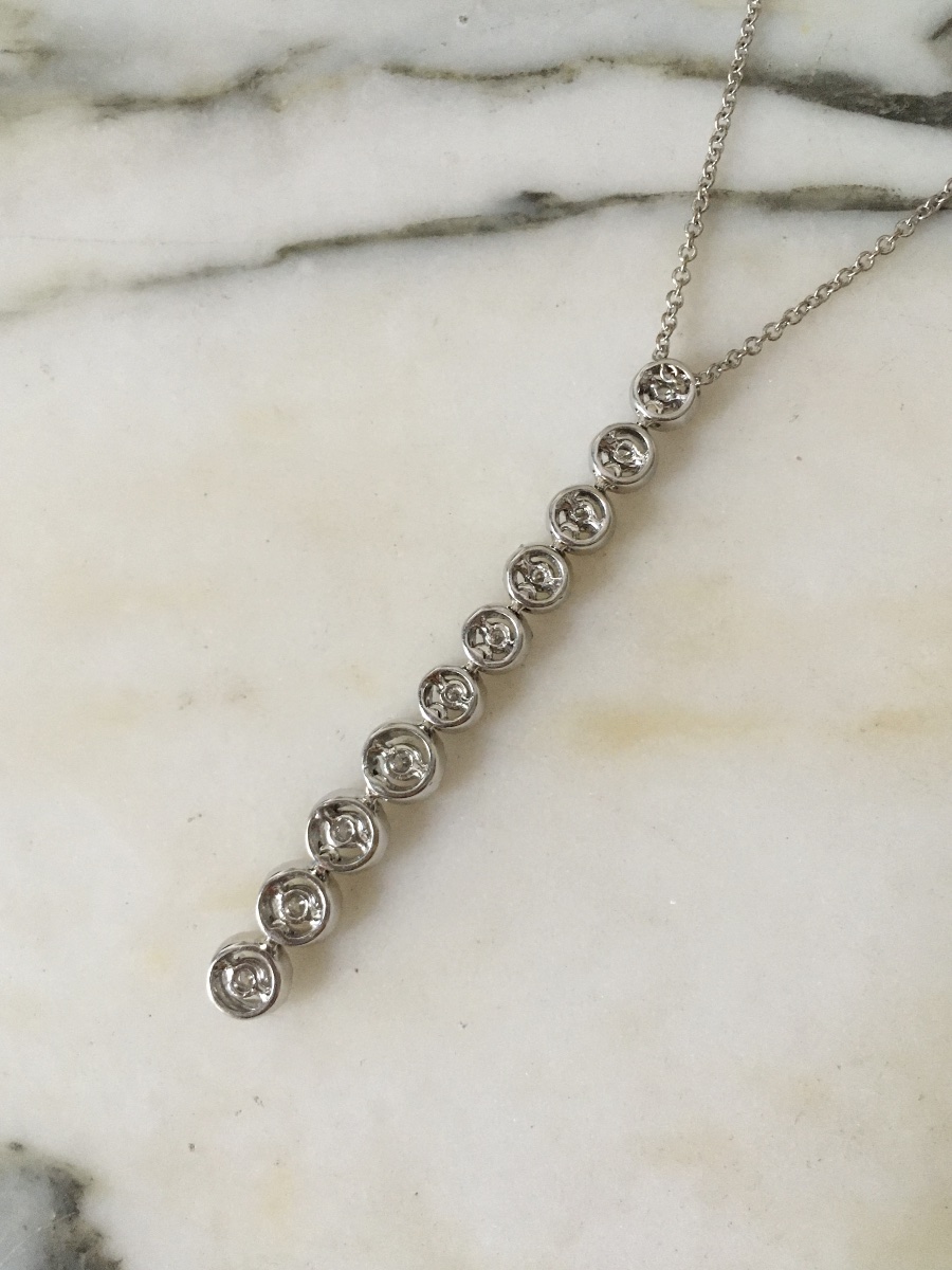 LEO PIZZO Collier en or blanc 18K et diamants -photo-2