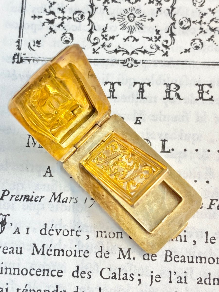 Joli Pendentif Dit « vinaigrette » En Or 18k-photo-4
