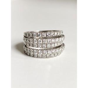 De Beers - Ring In 18k White Gold And Diamonds. 