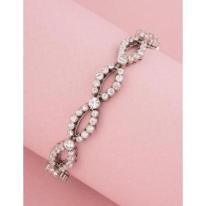 Belle Epoque Bracelet In Platinum And Diamonds 