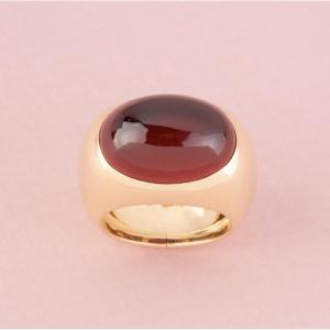 Importante bague Pomellato en or 18K et grenat 