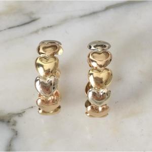 Boucles d'oreille coeur Le-Gi en or 18K