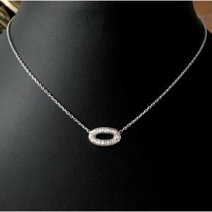 18k White Gold Necklace With Diamonds