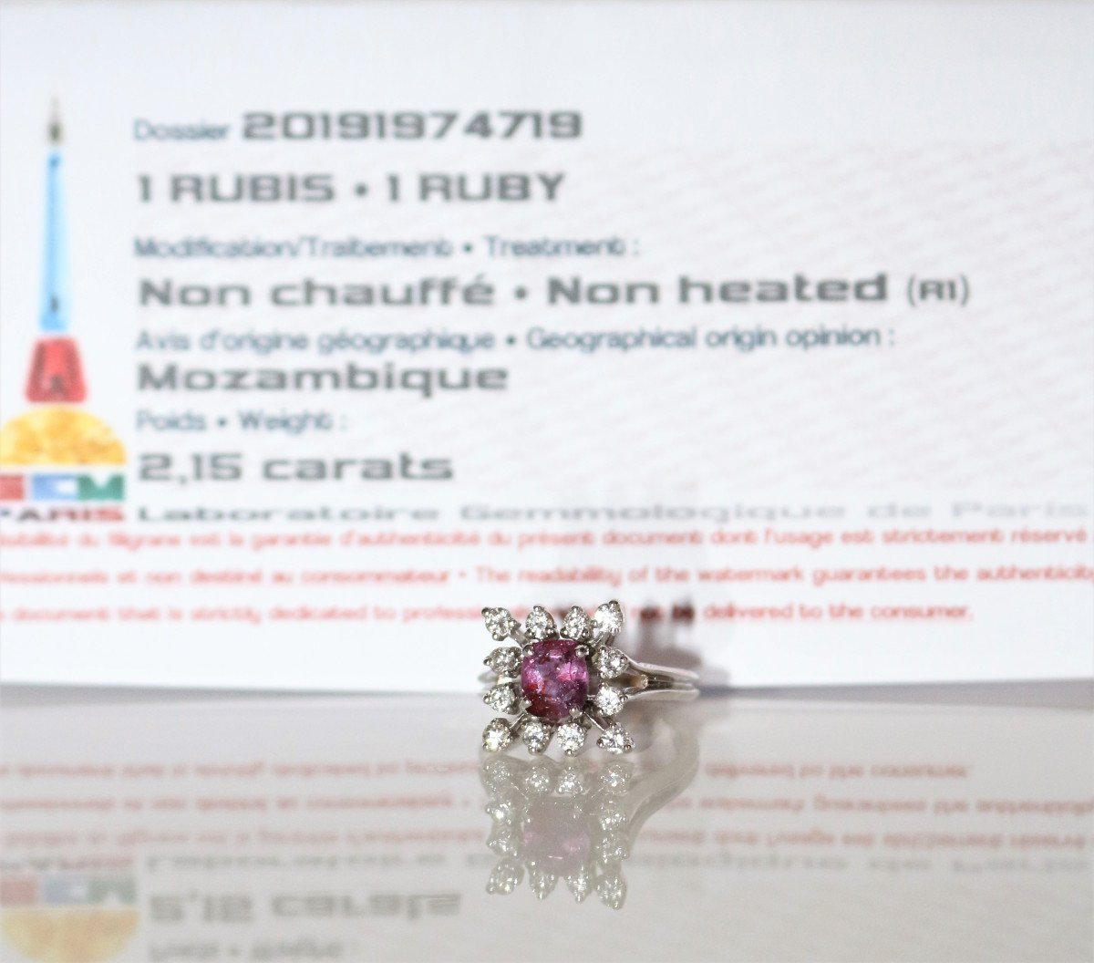 Bague Rubis Naturel -photo-2