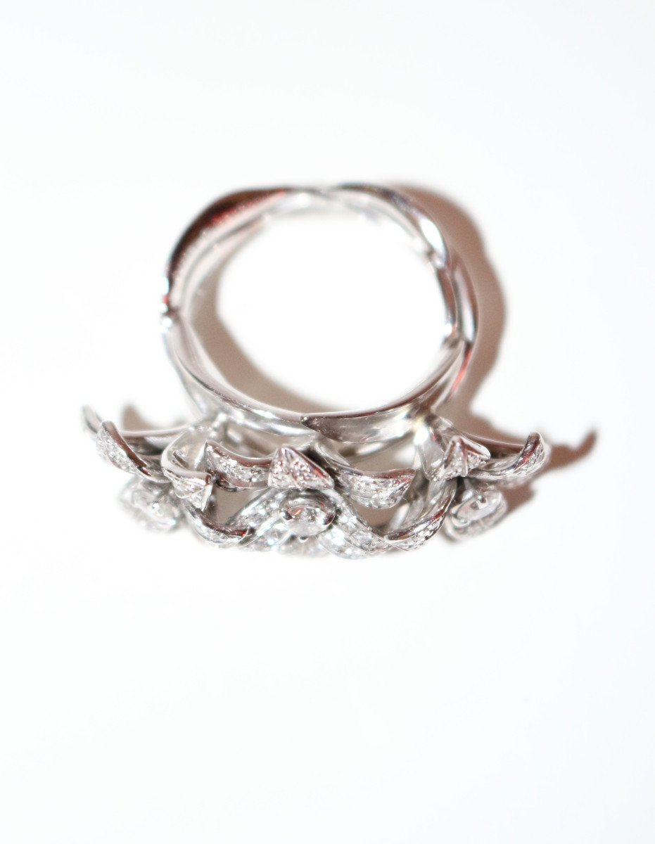 Mellerio - Bouquet Of Flowers Ring Medici Collection-photo-7