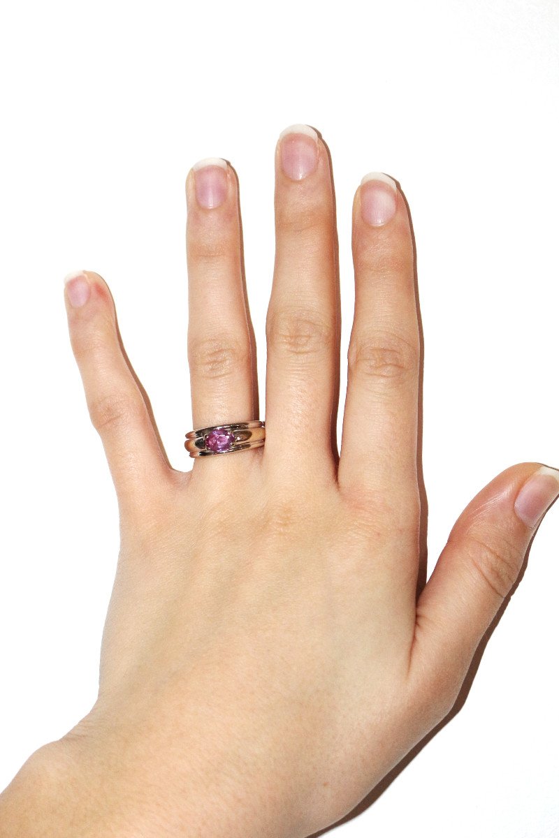 Boucheron Bague Axelle Saphir Rose-photo-4