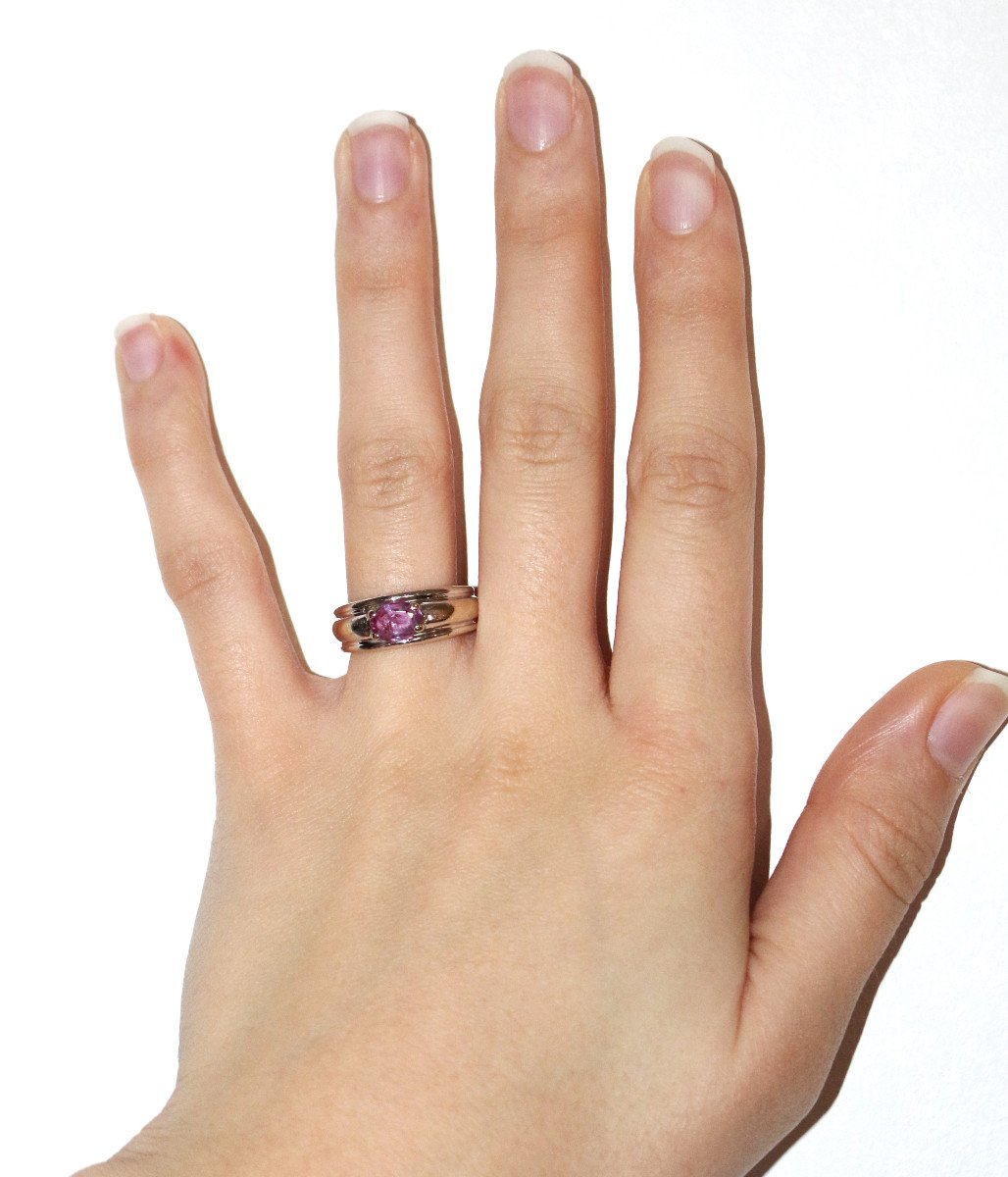 Boucheron Bague Axelle Saphir Rose-photo-8