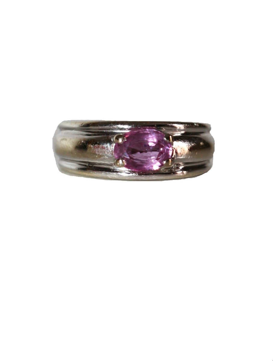 Boucheron Bague Axelle Saphir Rose