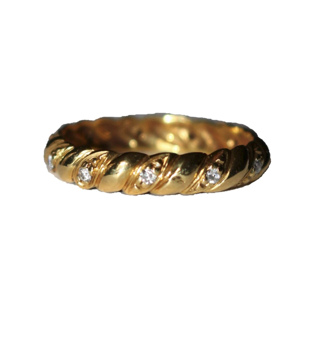Yellow Gold Diamond Wedding Band