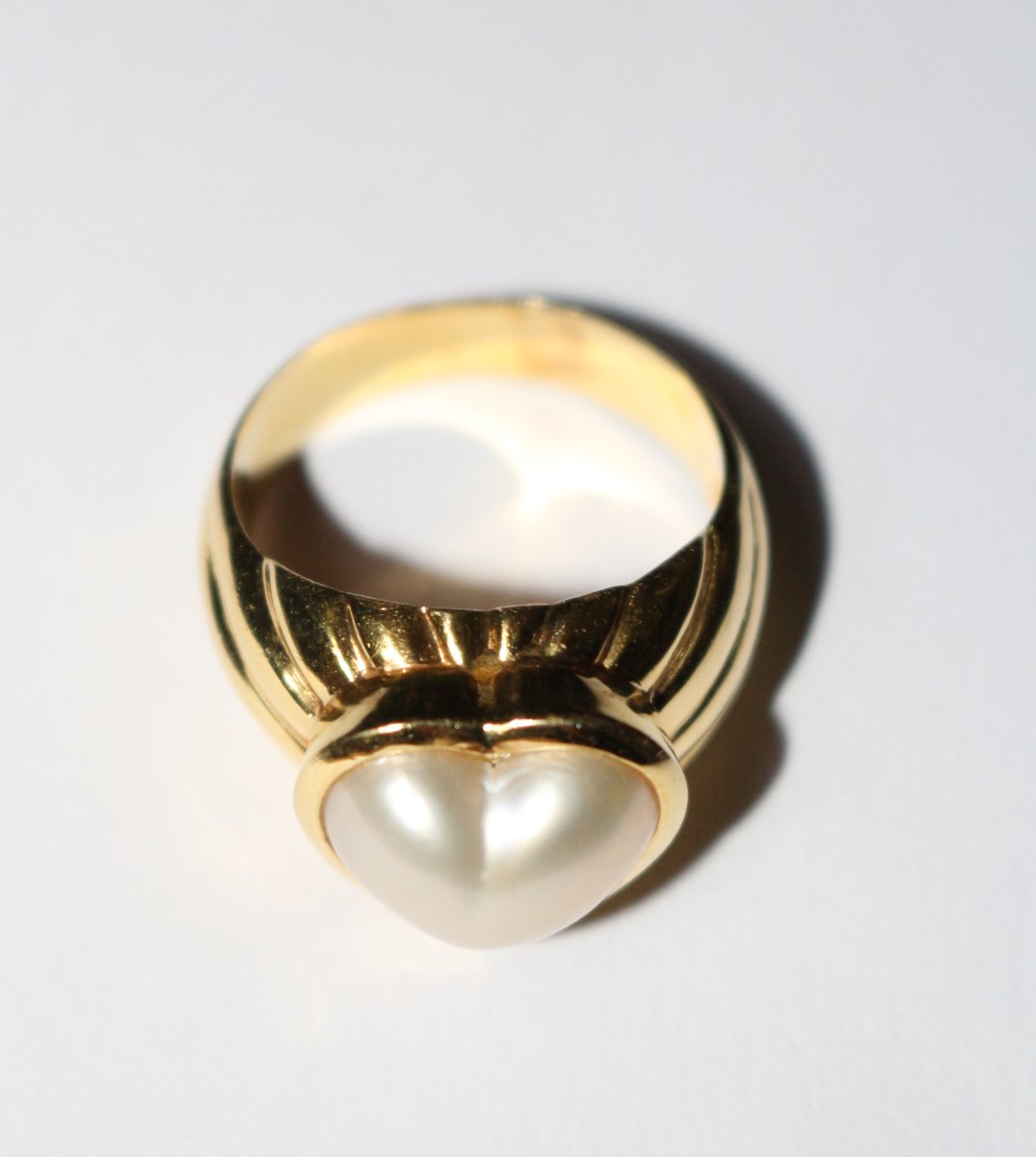 Bague Coeur Perle Mabé-photo-1