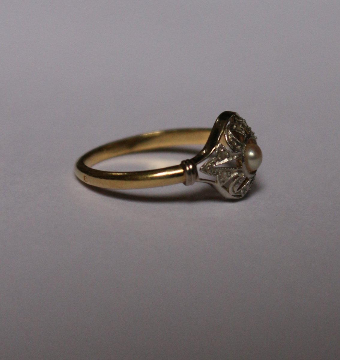 Petite bague Art D&eacute;co perle-photo-2