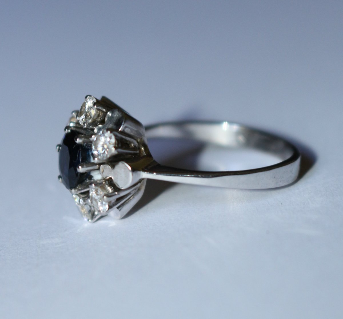 Sapphire Diamond Daisy Ring-photo-4