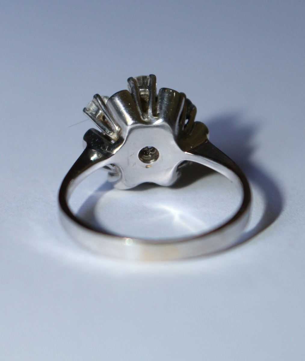 Sapphire Diamond Daisy Ring-photo-5