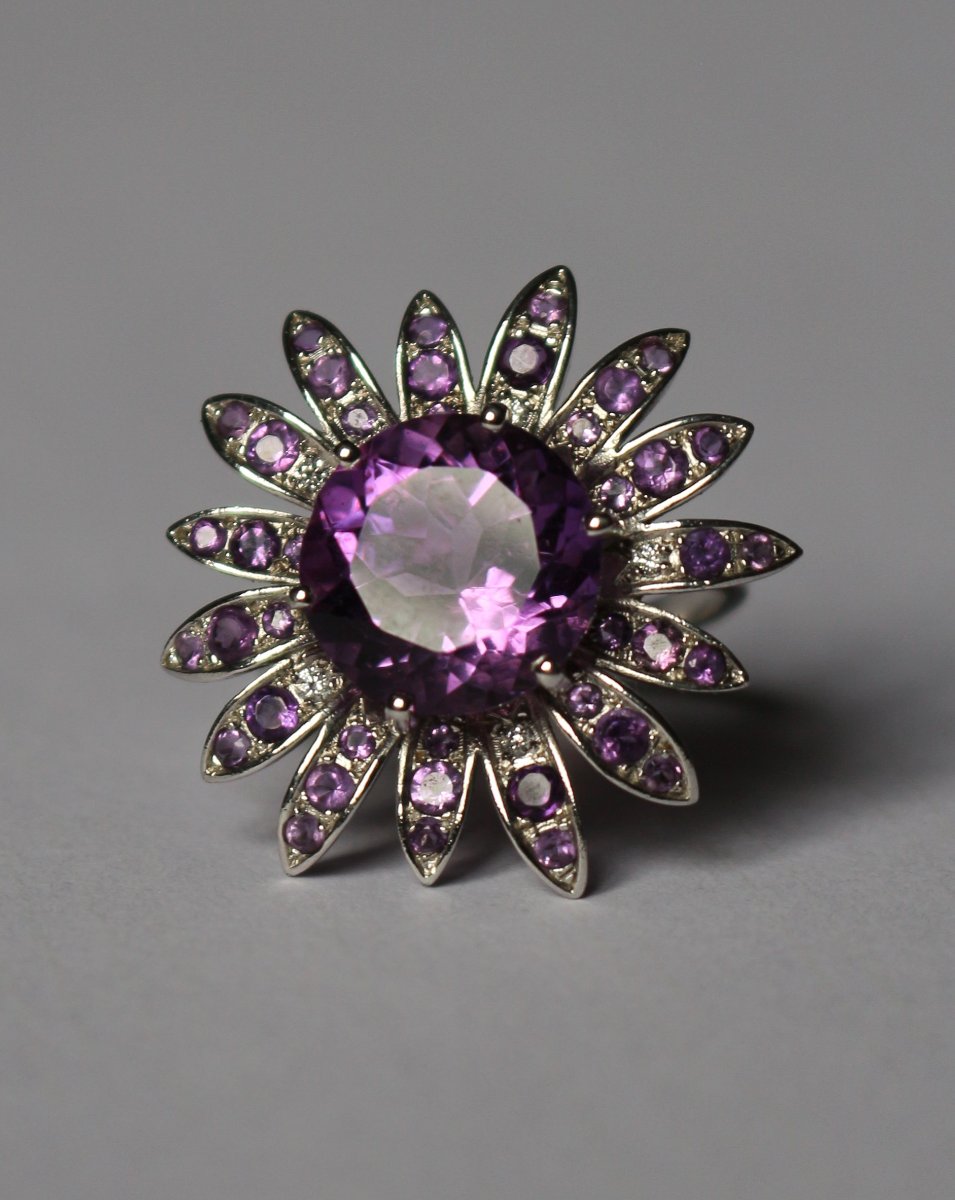 Bague Mauboussin Fleur améthystes-photo-3
