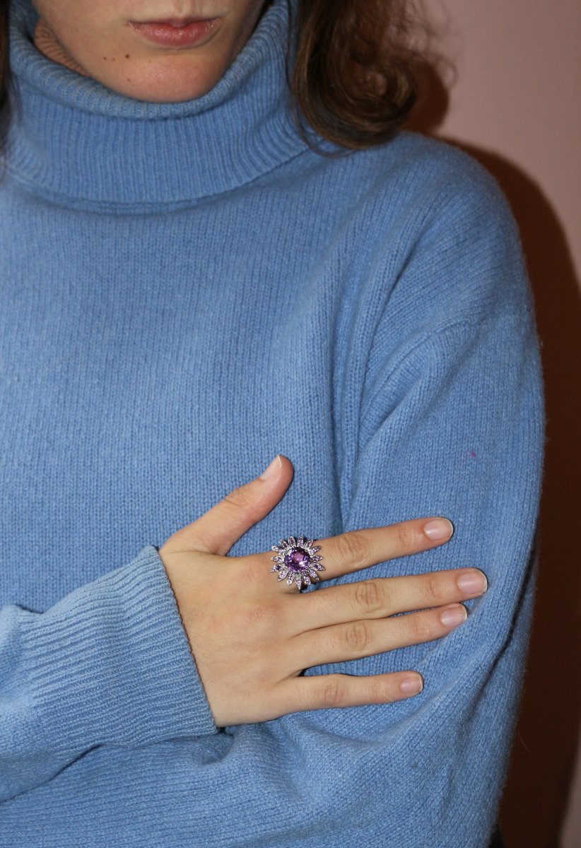 Bague Mauboussin Fleur améthystes-photo-4