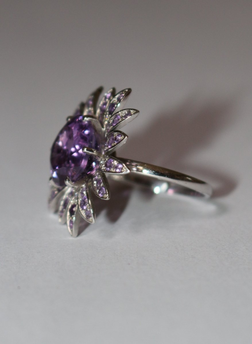 Bague Mauboussin Fleur améthystes-photo-3