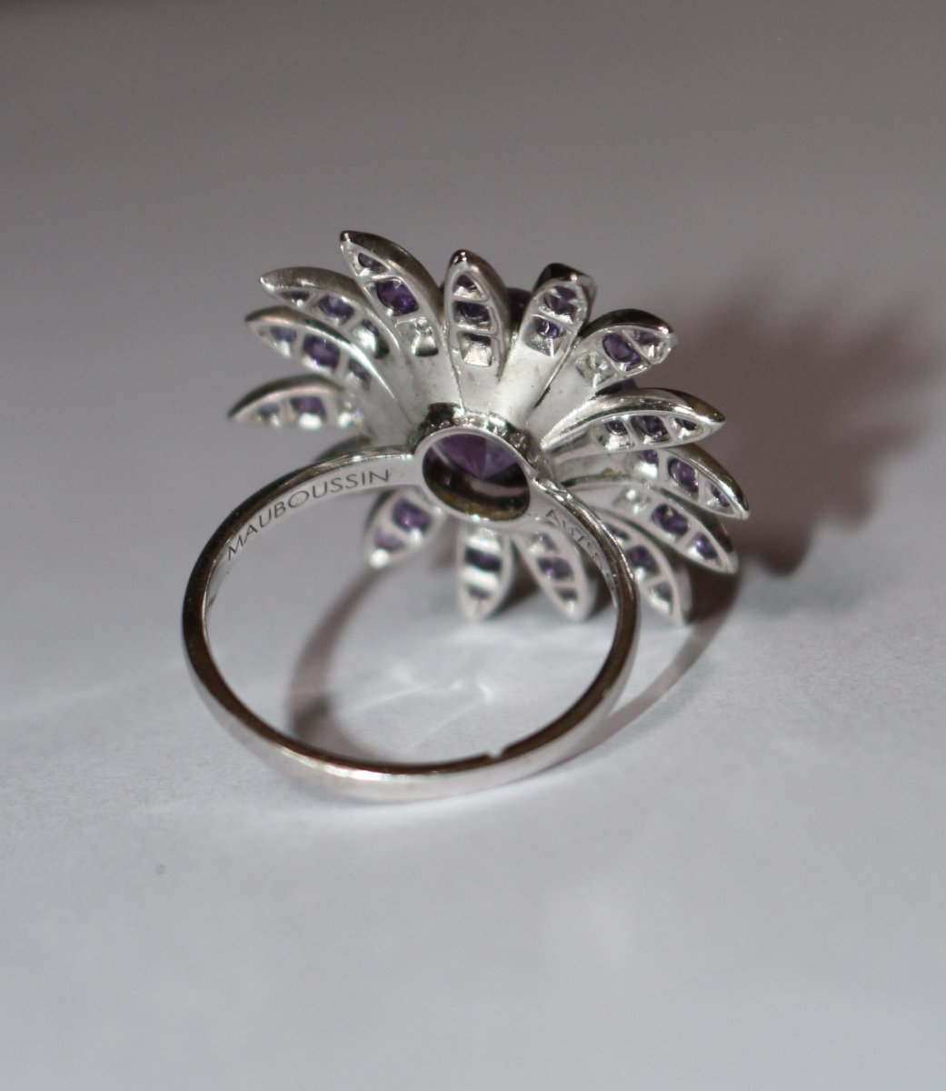Bague Mauboussin Fleur améthystes-photo-4
