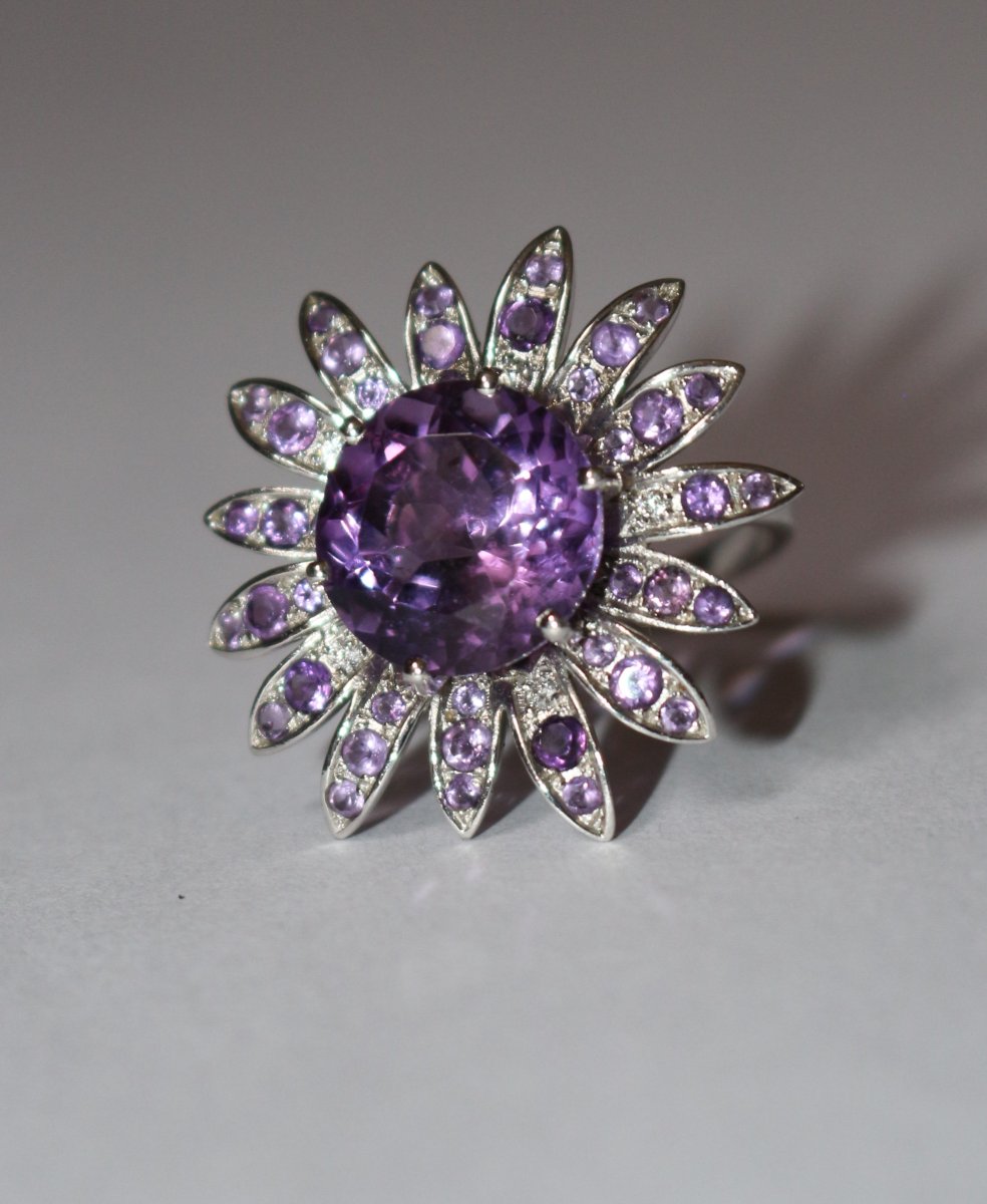 Bague Mauboussin Fleur améthystes-photo-5