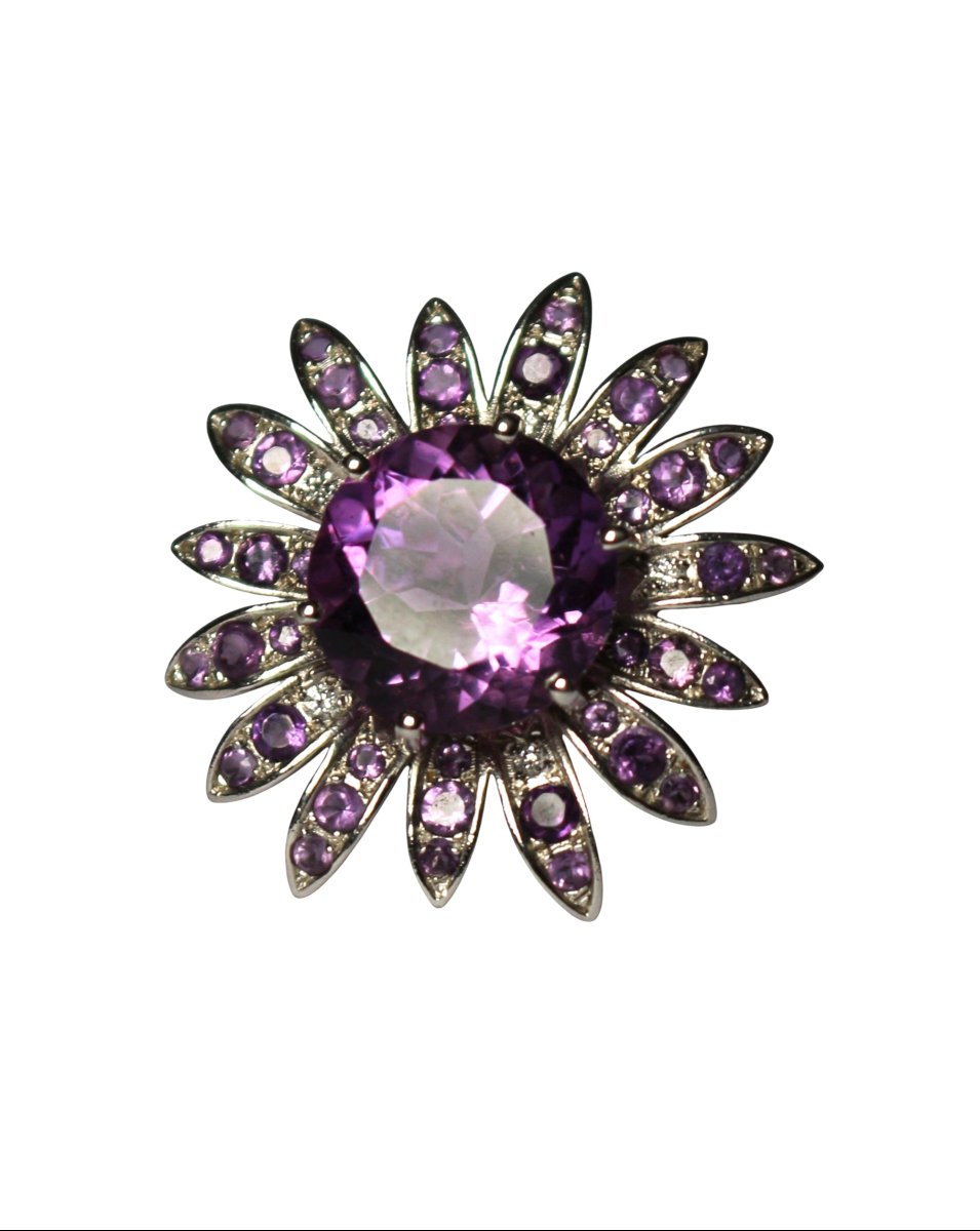 Bague Mauboussin Fleur améthystes