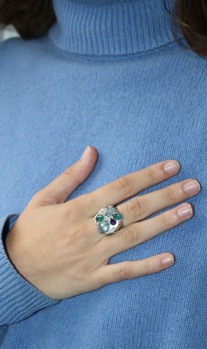 Unique Multi-stone Ring-photo-4