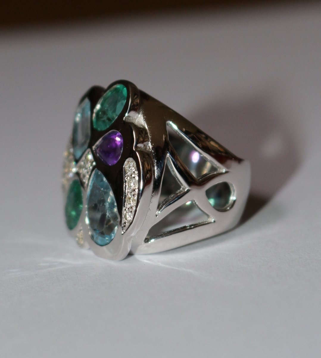 Unique Multi-stone Ring-photo-1