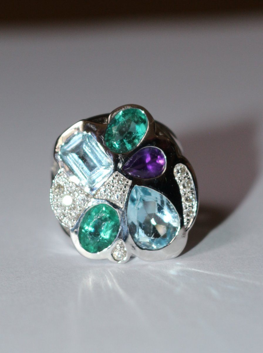 Unique Multi-stone Ring-photo-6