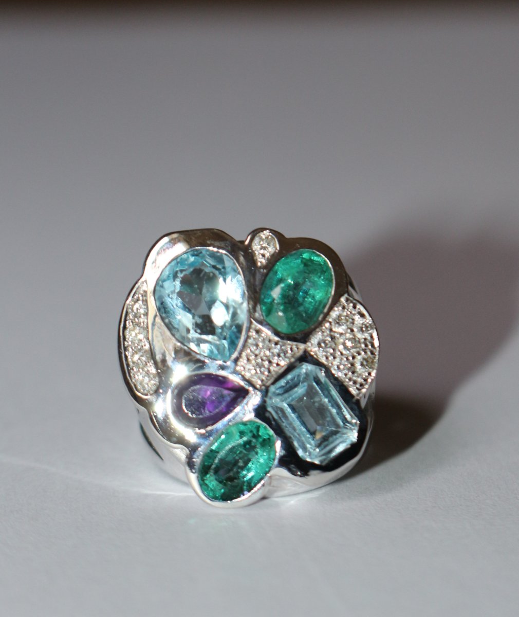 Unique Multi-stone Ring-photo-7