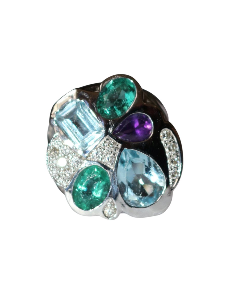 Unique Multi-stone Ring