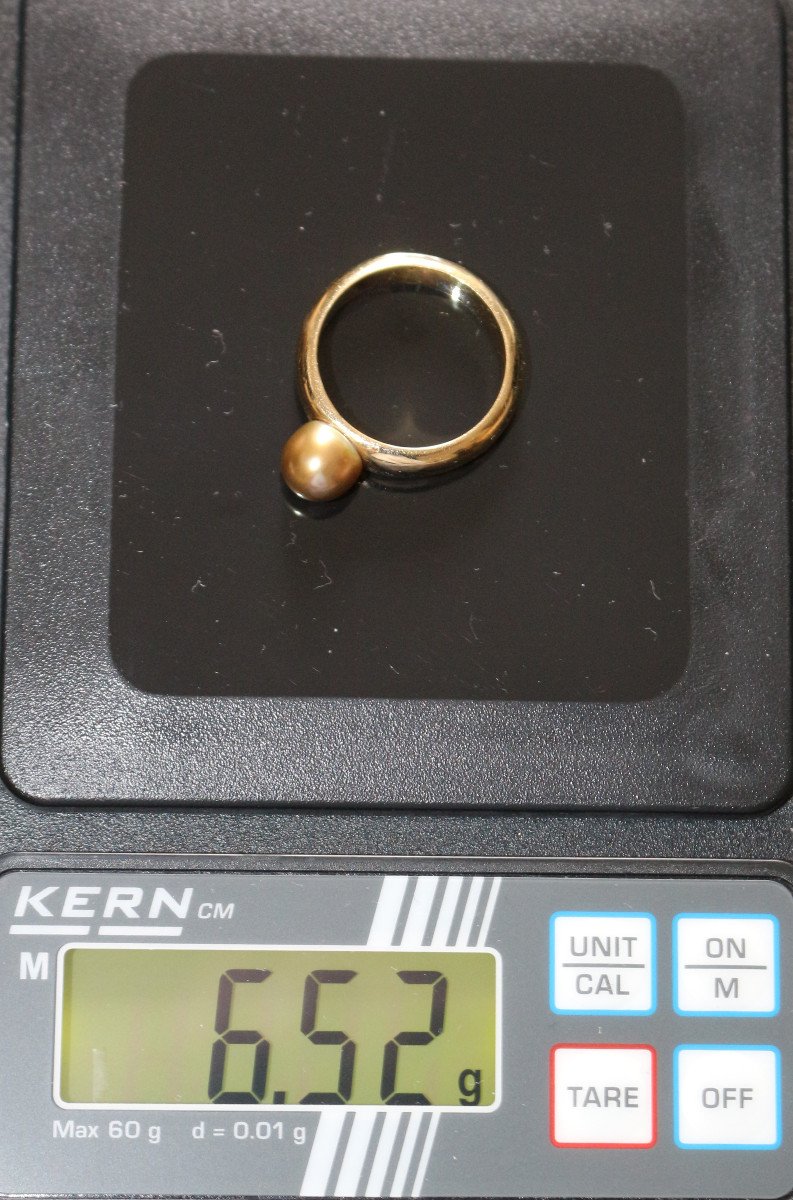 Fine Golden Pearl Ring-photo-2