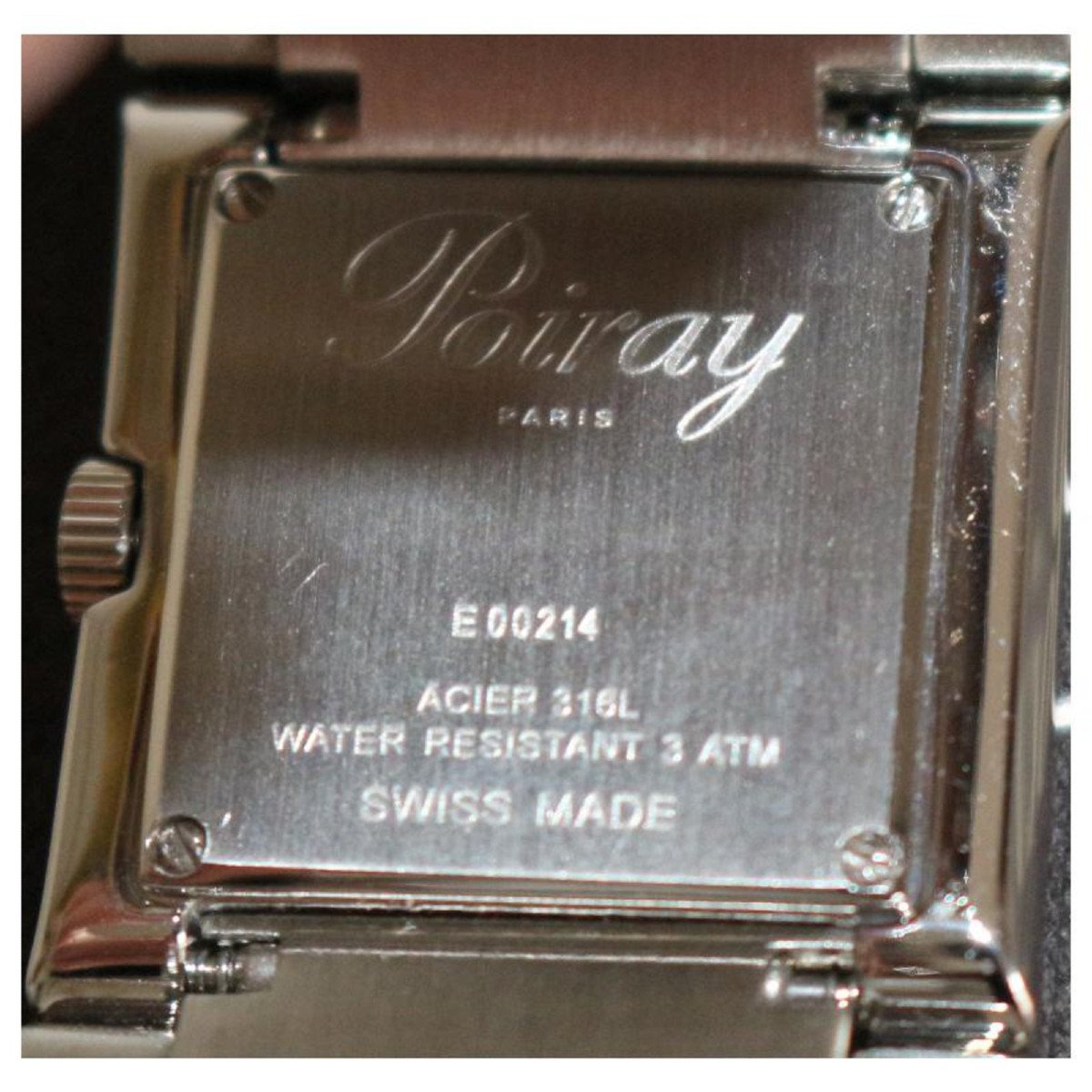 Poiray Watch Ma Première Cuff Steel And Diamonds-photo-3