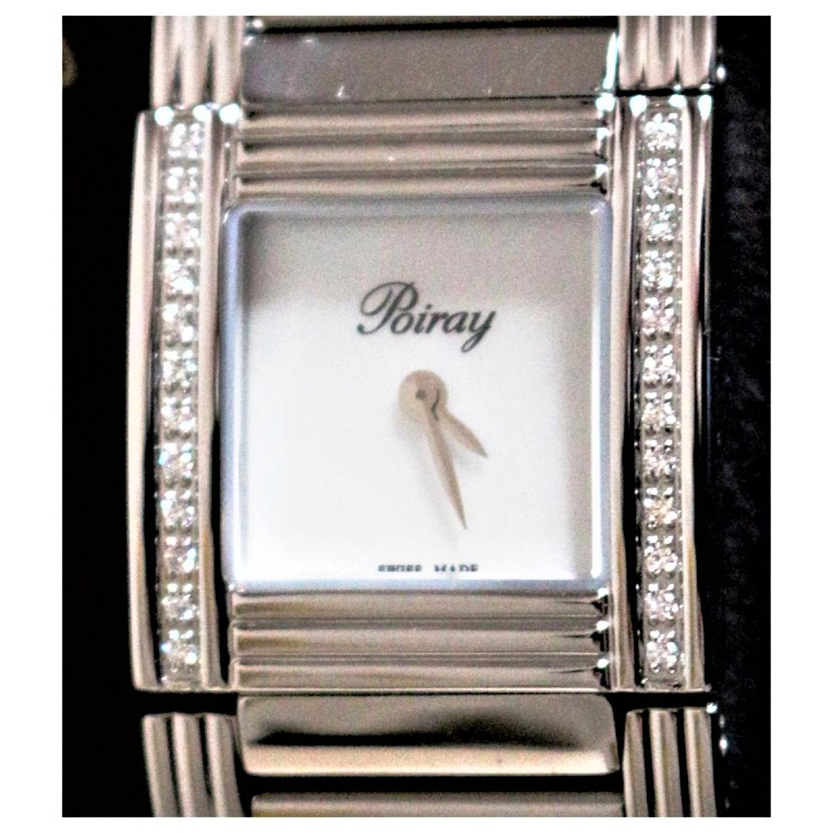 Poiray Watch Ma Première Cuff Steel And Diamonds-photo-6