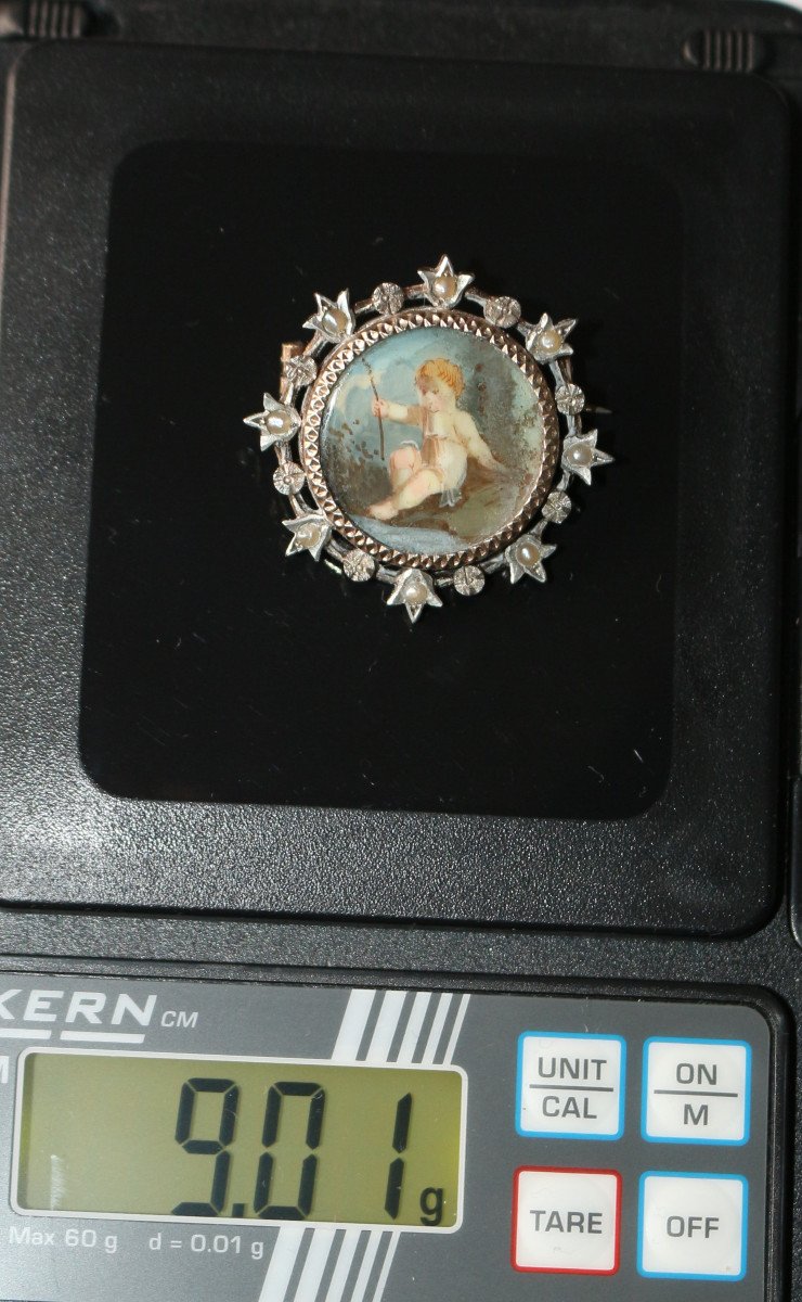 Brooch Silver Vermeil Miniature-photo-3