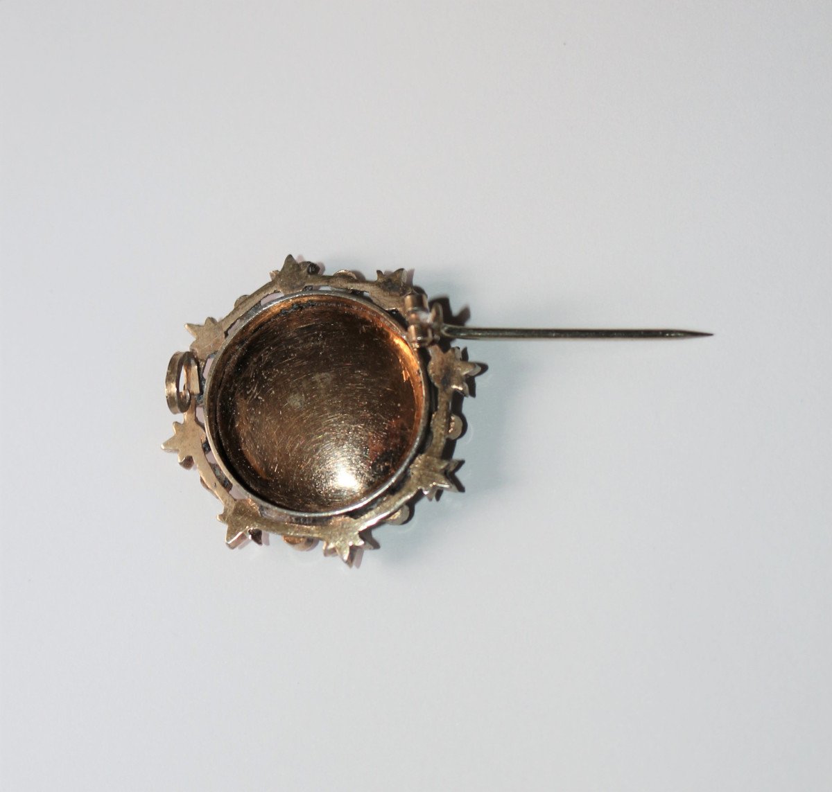 Brooch Silver Vermeil Miniature-photo-3