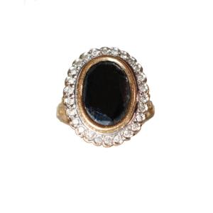 Bague Pompadour Saphir Diamants