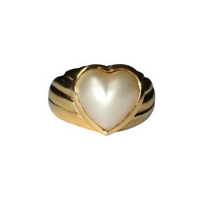 Bague Coeur Perle Mabé