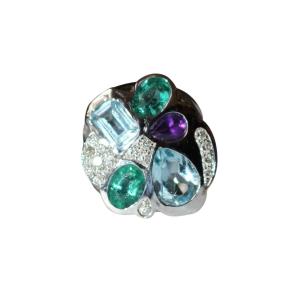 Unique Multi-stone Ring
