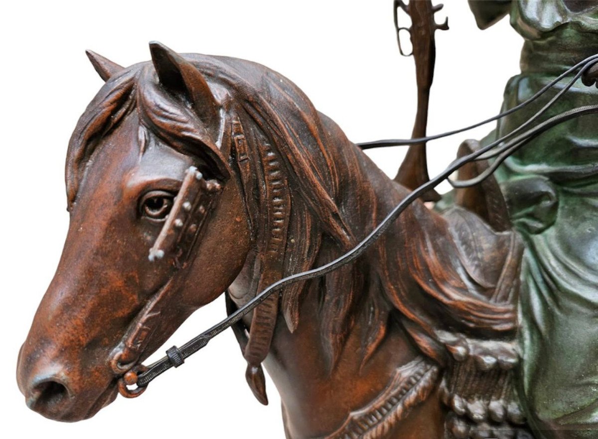 Orientalist Sculpture By Louis Hottot (1834-1905)-photo-3