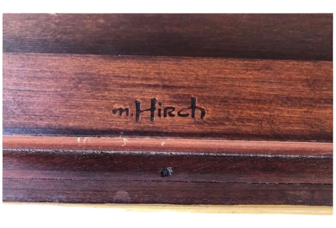 Wooden Coffee Table - Signed Maison Hirch -photo-3