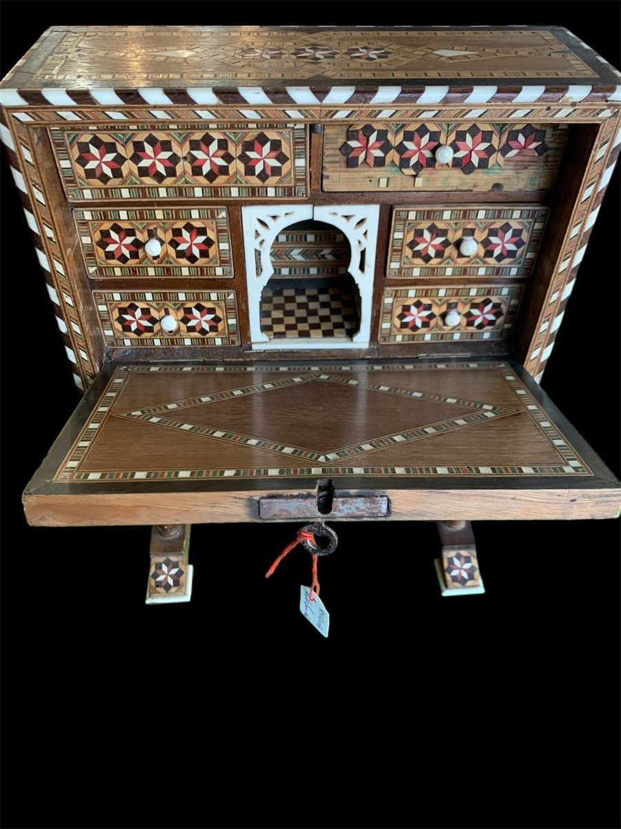 Cabinet Miniature En Marqueterie Espagne -andalousie 