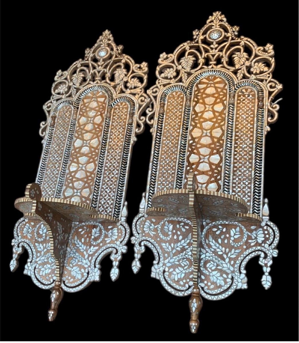 Pair Of Syrian Turban Or Kavukluk Holders -photo-1