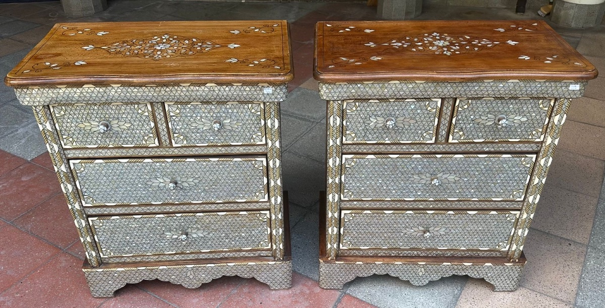 Syrian Chest Of Drawers Inlaid With Mother-of-pearl -photo-2