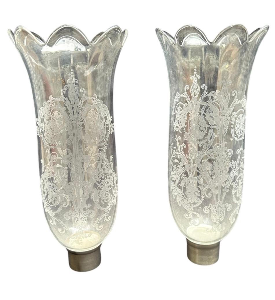Pair Of Baccarat Crystal Bamboo Tealight Candlesticks -photo-4