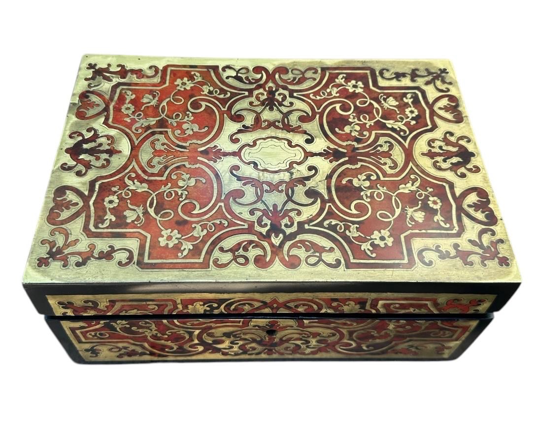 19th Century Boule Marquetry Box -photo-2